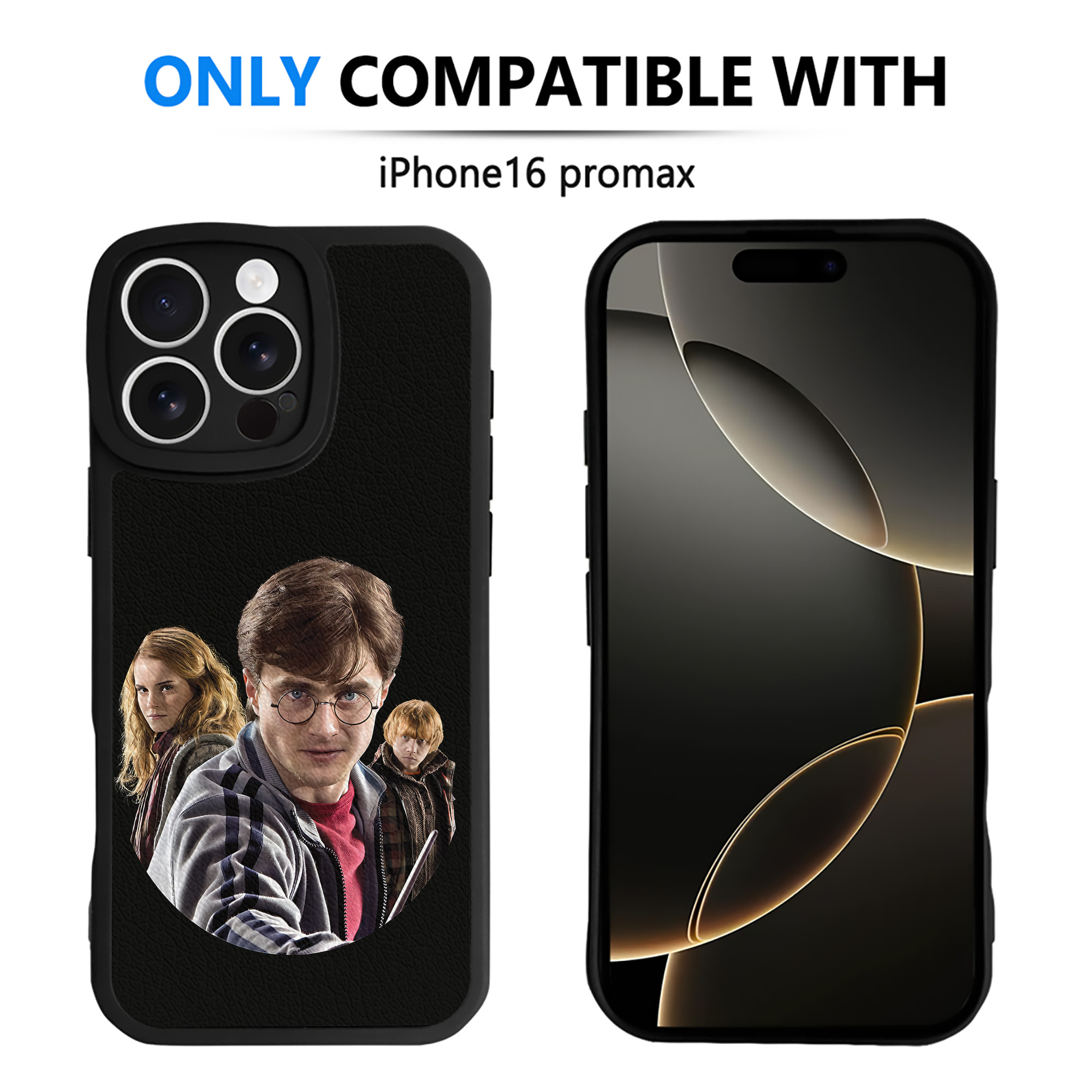 （画像用） Harry Potter ハリー・ポッターシリーズ 【iPhone 16シリーズ対応】シリコンスマホケース（レザー調） 材質：シリコン